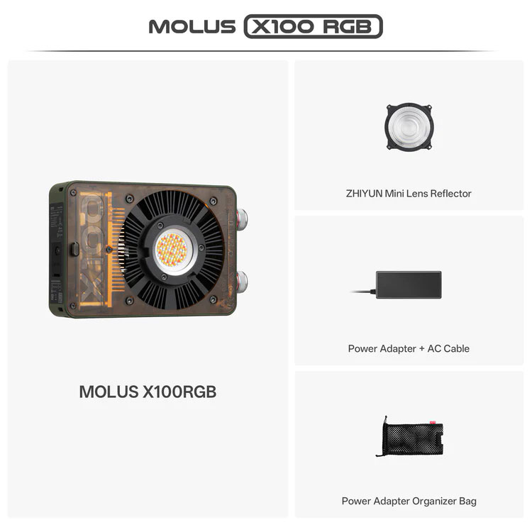 ZHIYUN Molus X100 - RGB - LUZ LED · imagen 3