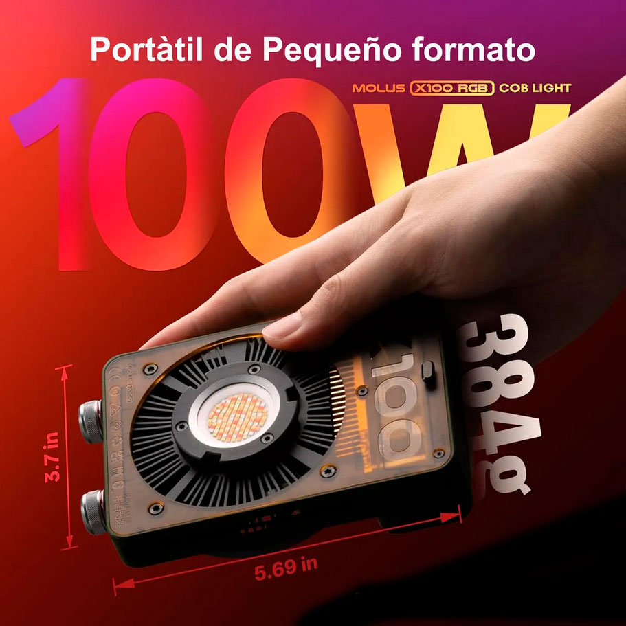 ZHIYUN Molus X100 - RGB - LUZ LED · imagen 5
